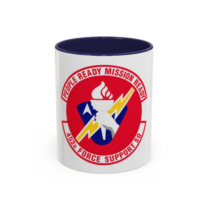 452 Force Support Squadron AFRC (U.S. Air Force) Accent Coffee Mug