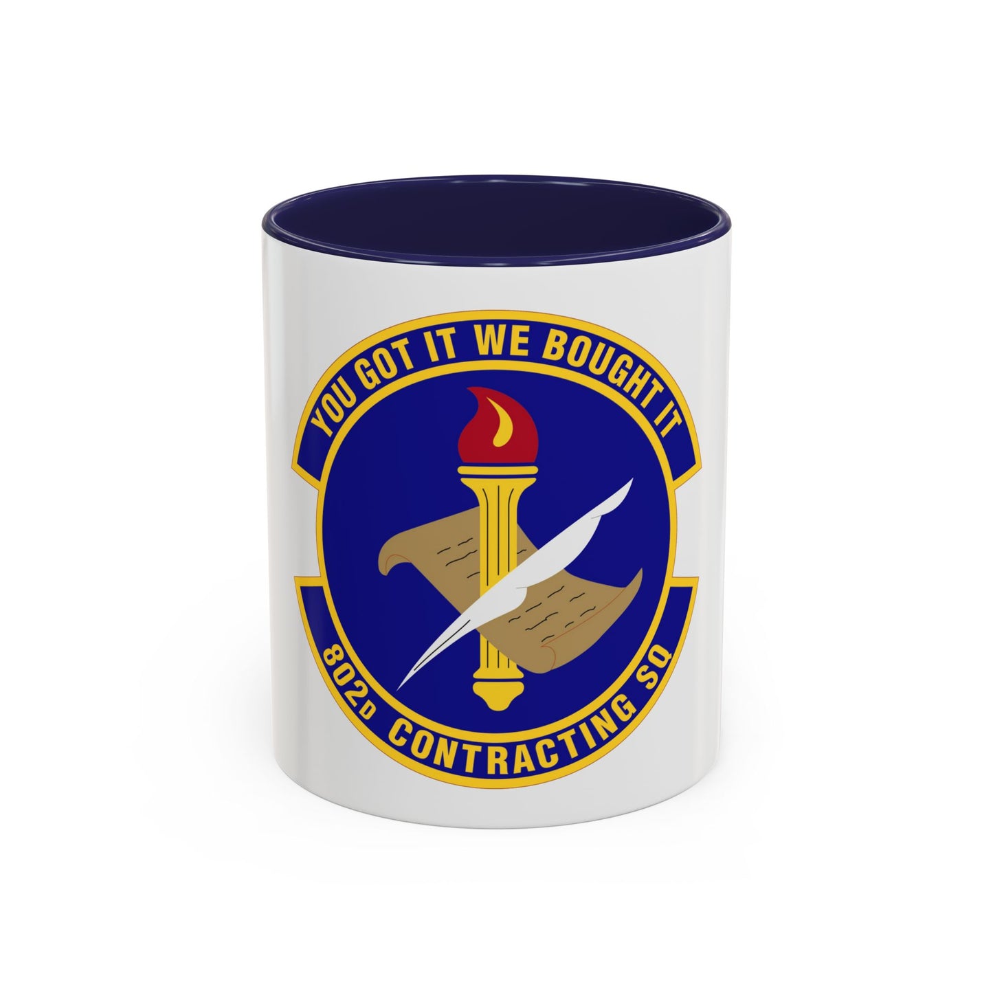 802d Contracting Squadron (U.S. Air Force) Accent Coffee Mug
