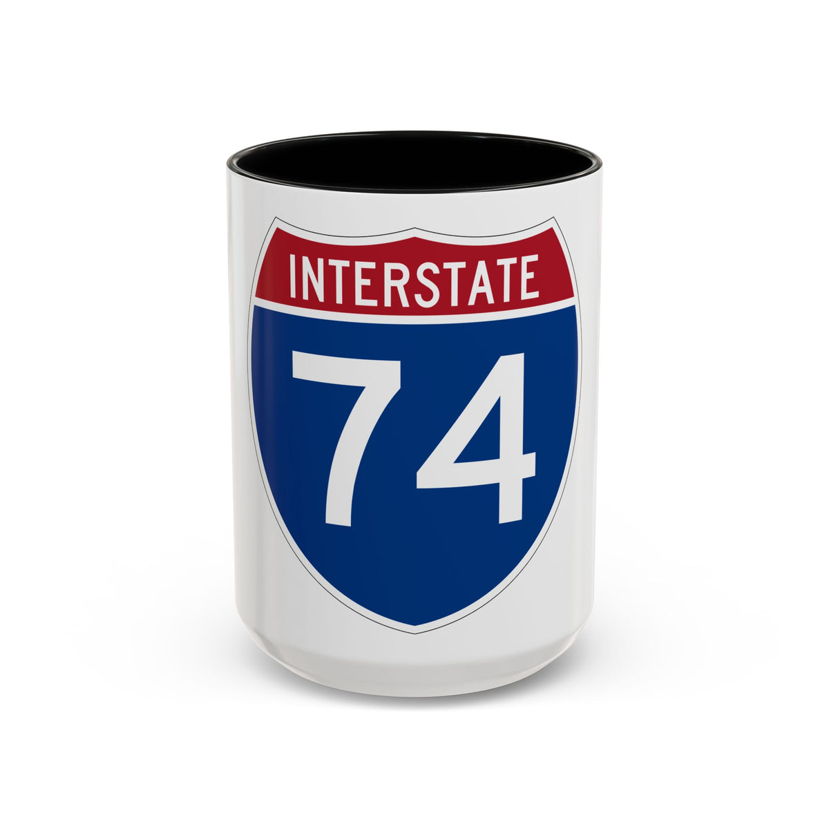 Interstate 74 (U.S. Highways) Accent Coffee Mug