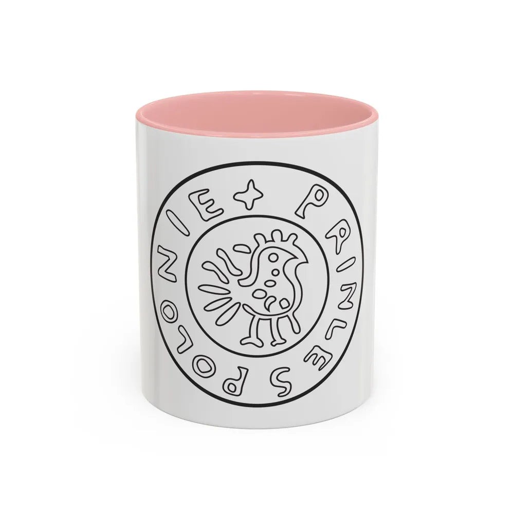 Emblem of Civitas Schinesghe - Accent Coffee Mug-11oz-Pink-Go Mug Yourself