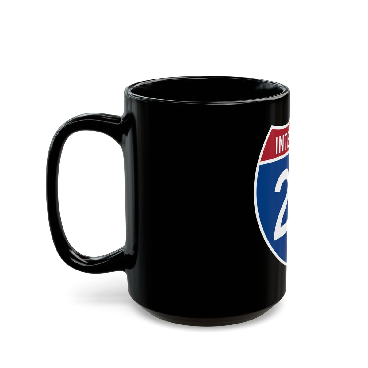 Interstate 29 (U.S. Highways) Black Coffee Mug