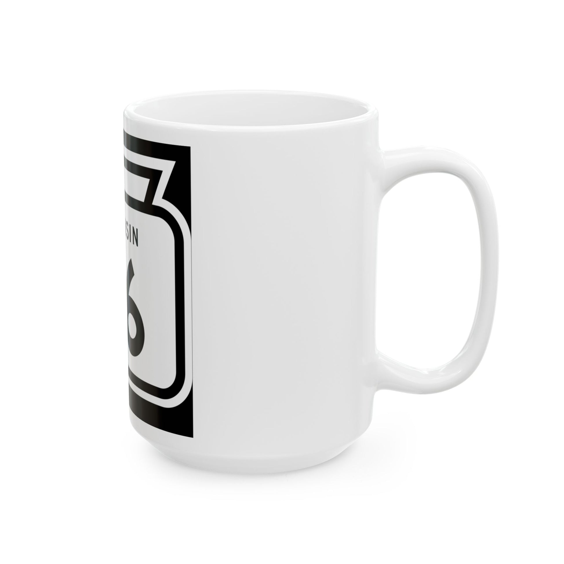 WIS 36 1958 (Wisconsin) (Road Sign) White Coffee Mug-Go Mug Yourself
