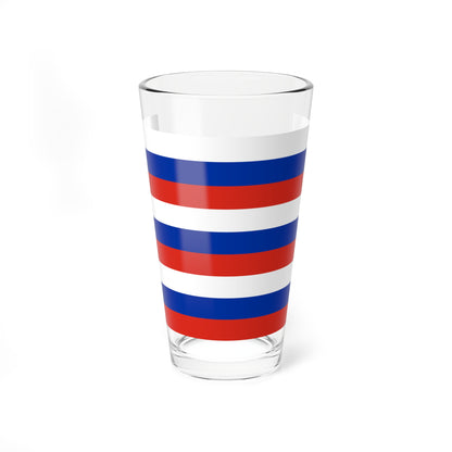 Flag of Russia 9 Stripes (Russia) Pint Glass 16oz