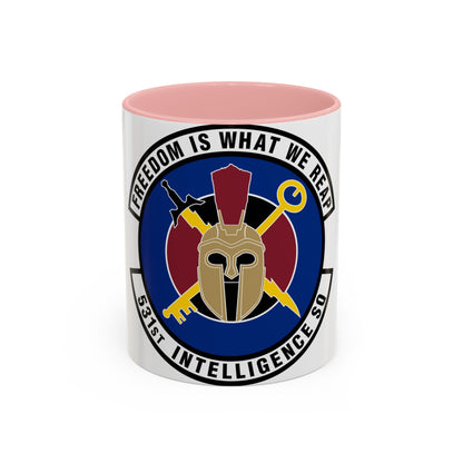 531 Intelligence Squadron ACC (U.S. Air Force) Accent Coffee Mug