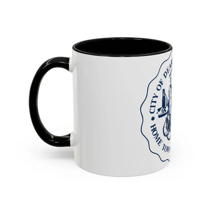 Seal of Dearborn Michigan - Accent Coffee Mug-Go Mug Yourself