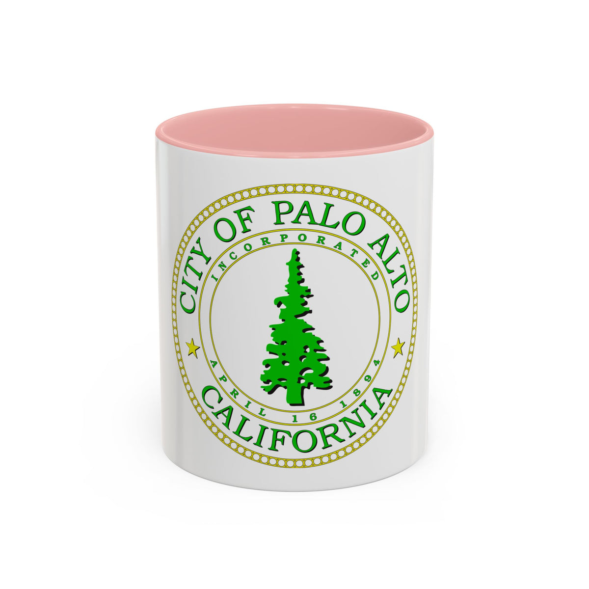 Seal of Palo Alto California - Accent Coffee Mug
