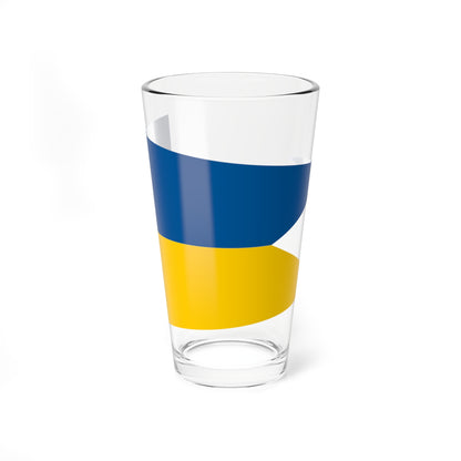 Naval Rank Flag of Sweden - Orlogsstandert (Sweden) Pint Glass 16oz