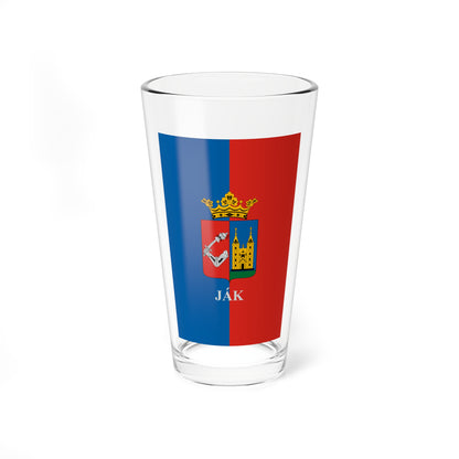 Flag of Jak (Hungary) Pint Glass 16oz