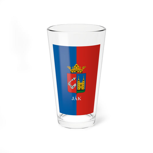 Flag of Jak (Hungary) Pint Glass 16oz