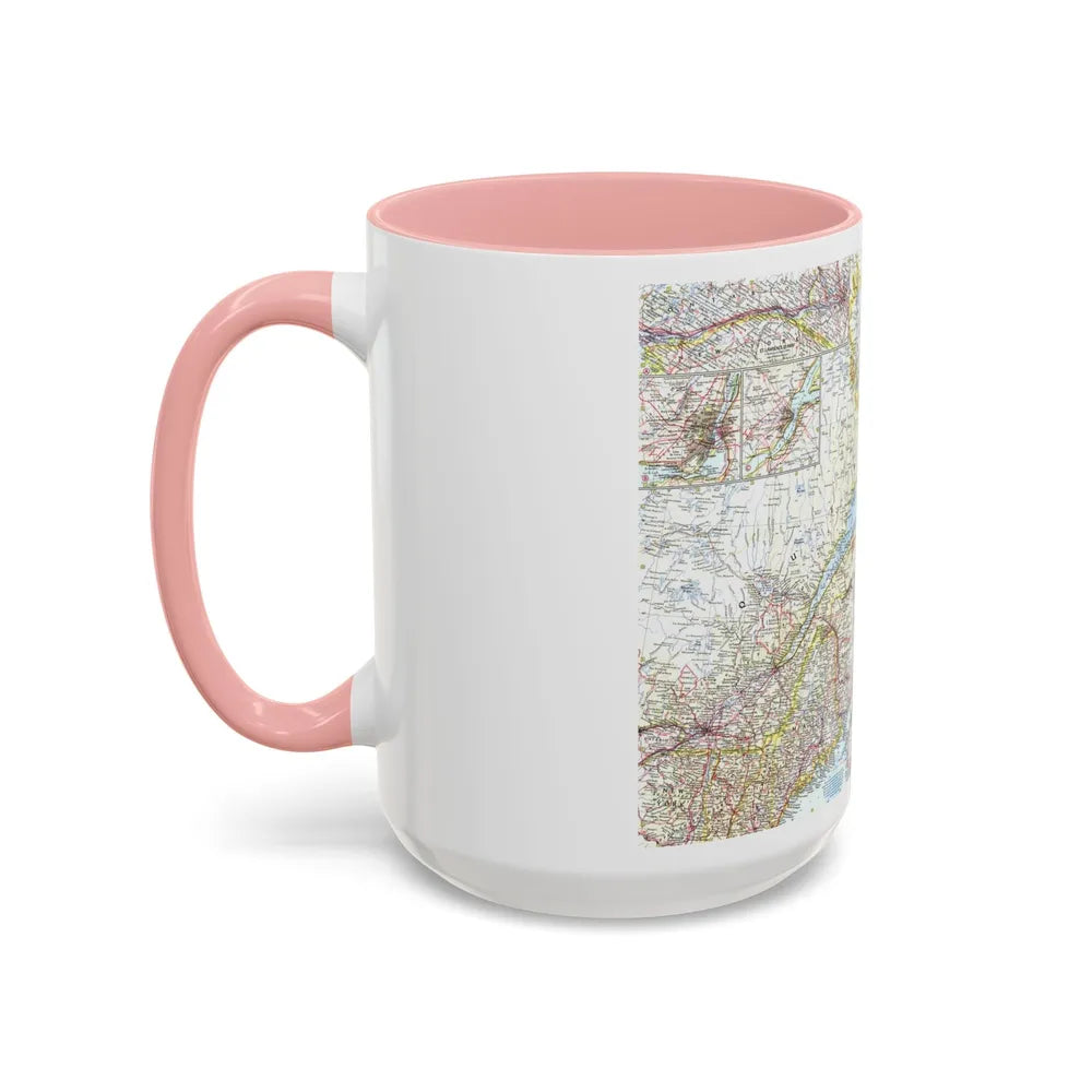 Canada - Eastern (1967) (Map) Accent Coffee Mug-Go Mug Yourself