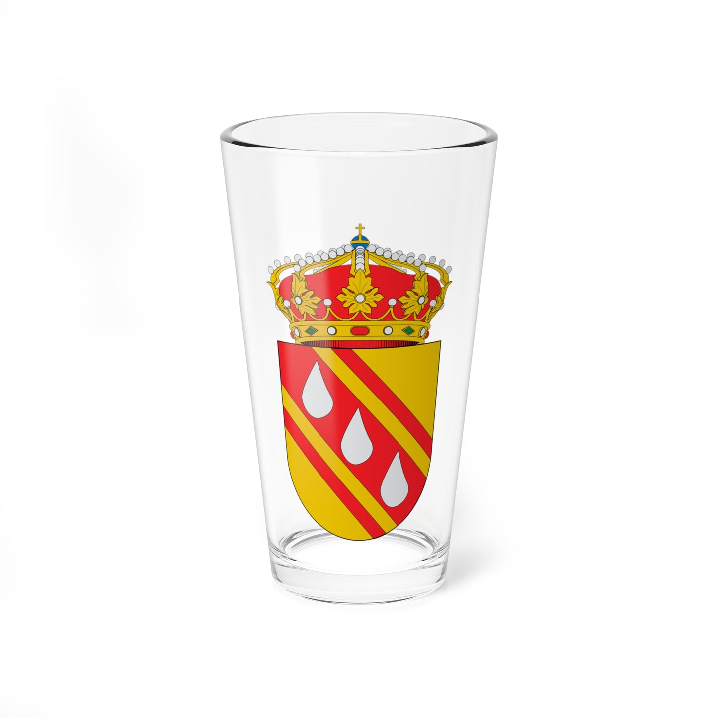 Escudo de Aranda de Moncayo (Spain) (Coat of Arms) Pint Glass 16oz