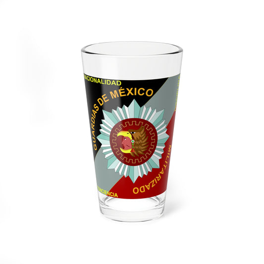 Emblema de Guardias de México Militarizado (Mexico) (Coat of Arms) Pint Glass 16oz