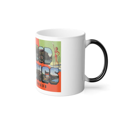 A message from Glenwood Springs Colorado (Greeting Postcards) Color Changing Mug 11oz