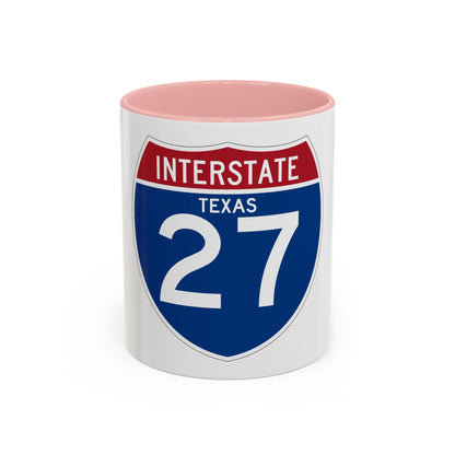 Interstate 27 (U.S. Highways) Accent Coffee Mug