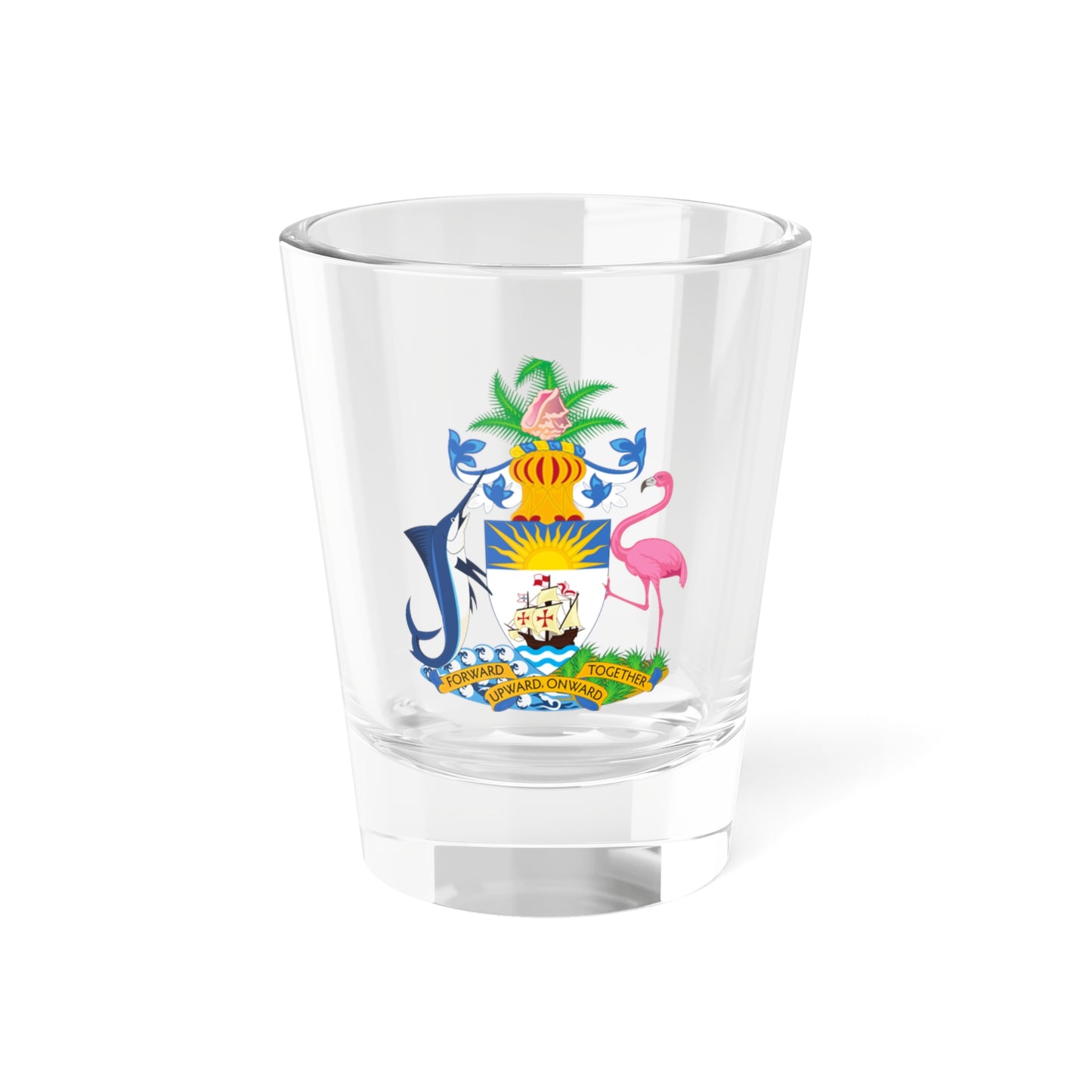 Coat of Arms of The Bahamas - Shot Glass 1.5oz