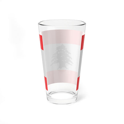 Flag of Lebanon - Red (Lebanon) Pint Glass 16oz