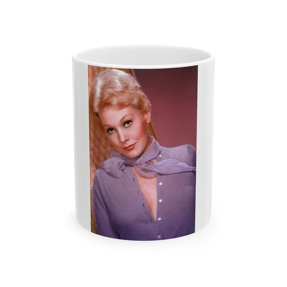 Kim Novak #246 (Vintage Female Icon) White Coffee Mug-11oz-Go Mug Yourself