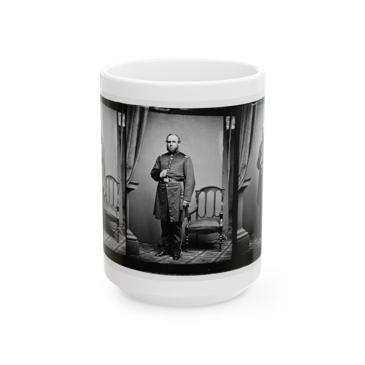 Untitled 001(2) (U.S. Civil War) White Coffee Mug