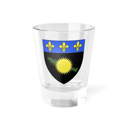 Coat of arms of Guadeloupe (France) (Coat of Arms) Shot Glass 1.5oz