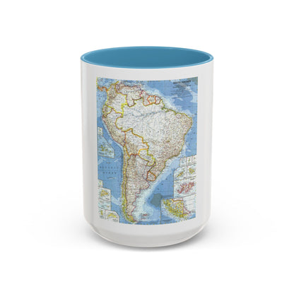 South America (1960) (Map) Accent Coffee Mug