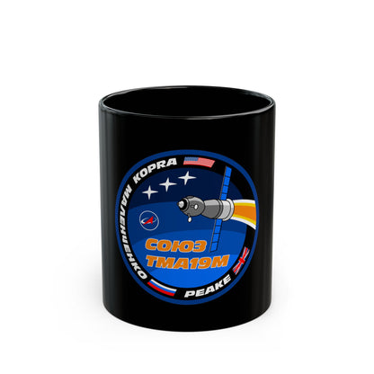 Soyuz TMA-19M (Soyuz Programme) Black Coffee Mug