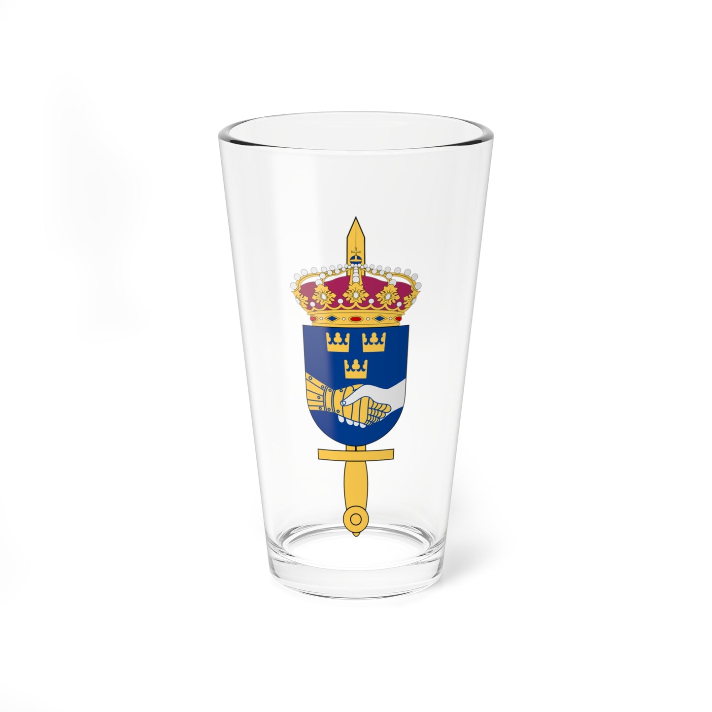 Veteranenheten vapen (Sweden) (Coat of Arms) Pint Glass 16oz