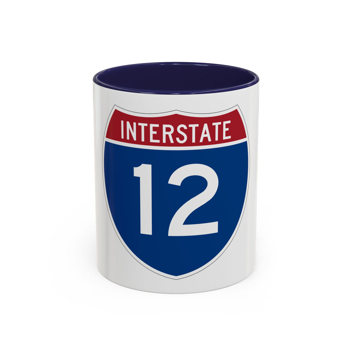 Interstate 12 (U.S. Highways) Accent Coffee Mug