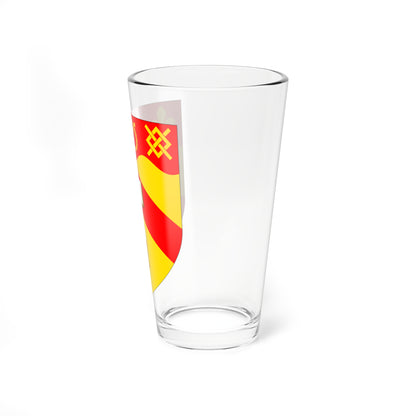 University of Keele arms (United Kingdom) (Coat of Arms) Pint Glass 16oz
