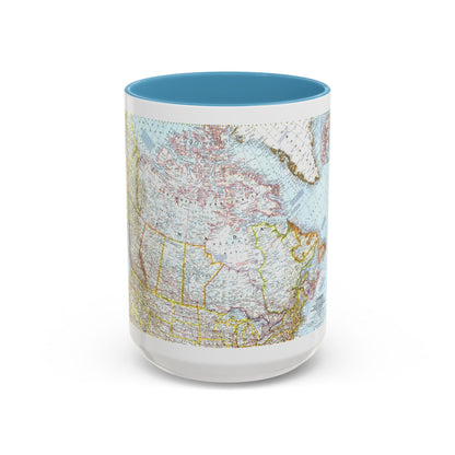 Canada (1961) (Map) Accent Coffee Mug