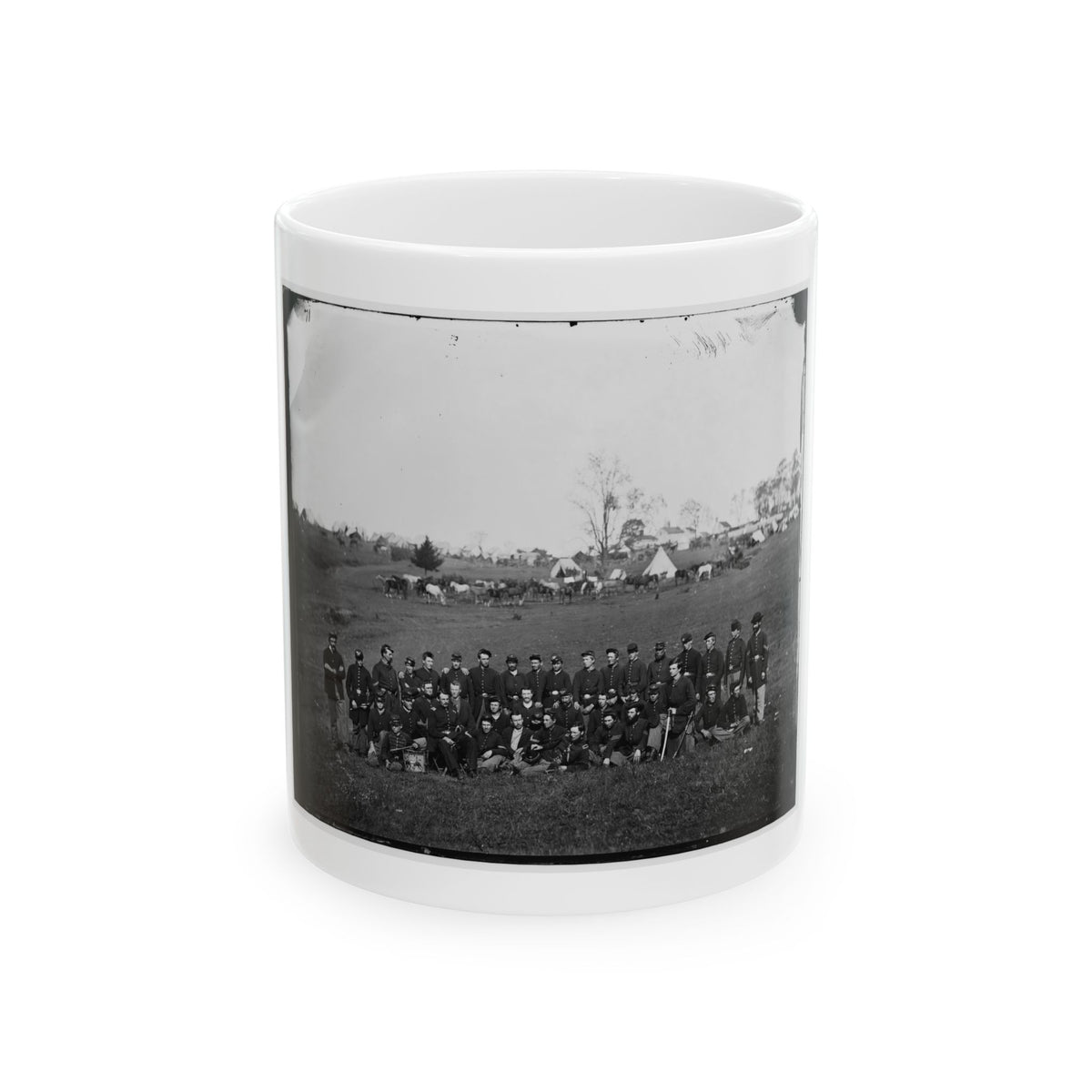 Bealeton, Virginia. Company G, 93d New York Infantry (U.S. Civil War) White Coffee Mug