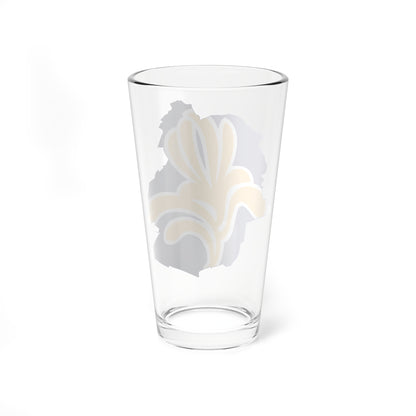 Flag map of Brussels (Belgium) Pint Glass 16oz