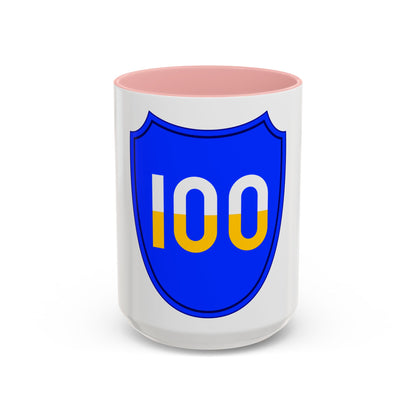 100th Infantry Division SSI (U.S. Army) Accent Coffee Mug