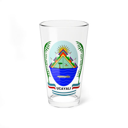 Escudo Región Ucayali (Peru) (Coat of Arms) Pint Glass 16oz