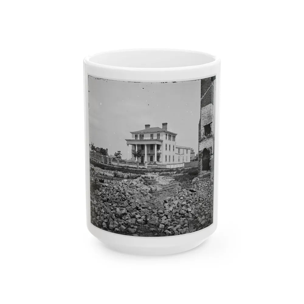 Charleston, S.C. O'connor House (180 Broad Street), In Which Union Officers Were Confined Under Fire (U.S. Civil War) White Coffee Mug-15oz-Go Mug Yourself