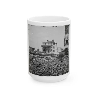 Charleston, S.C. O'connor House (180 Broad Street), In Which Union Officers Were Confined Under Fire (U.S. Civil War) White Coffee Mug-15oz-Go Mug Yourself