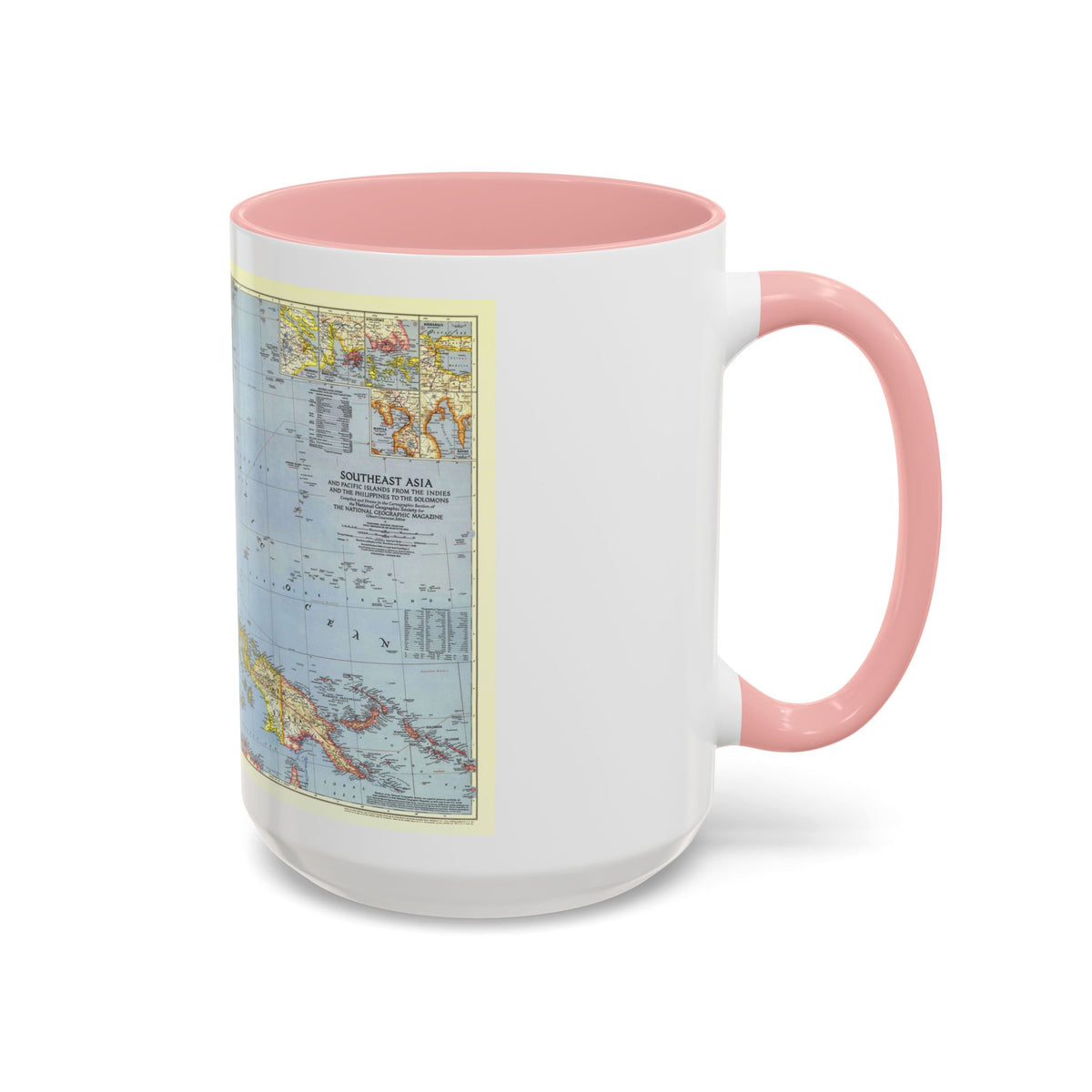 Asia - Southeast (1944) (Map) Accent Coffee Mug