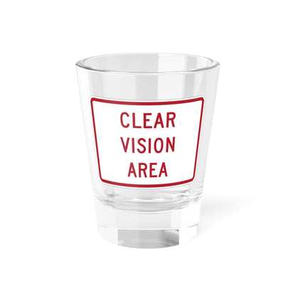 MUTCD-MI R8-3jP (Michigan) (Road Sign) Shot Glass 1.5oz
