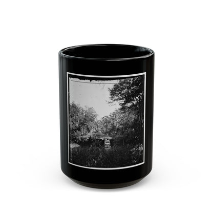 Savannah, Georgia. Bridge Over Stream (U.S. Civil War) Black Coffee Mug