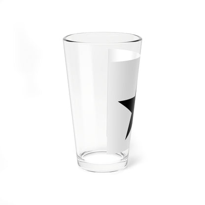 Japanese Crest GinboshiWhite background (Japan) (Coat of Arms) Pint Glass 16oz
