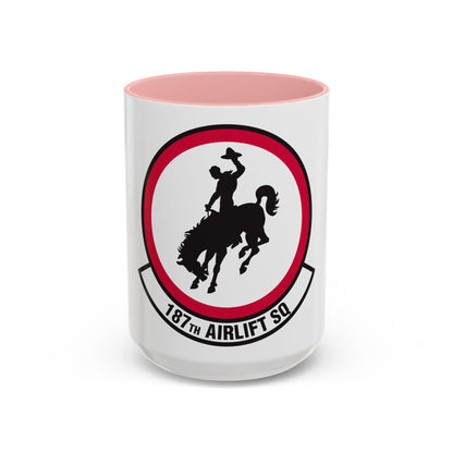 187 Airlift Squadron (U.S. Air Force) Accent Coffee Mug