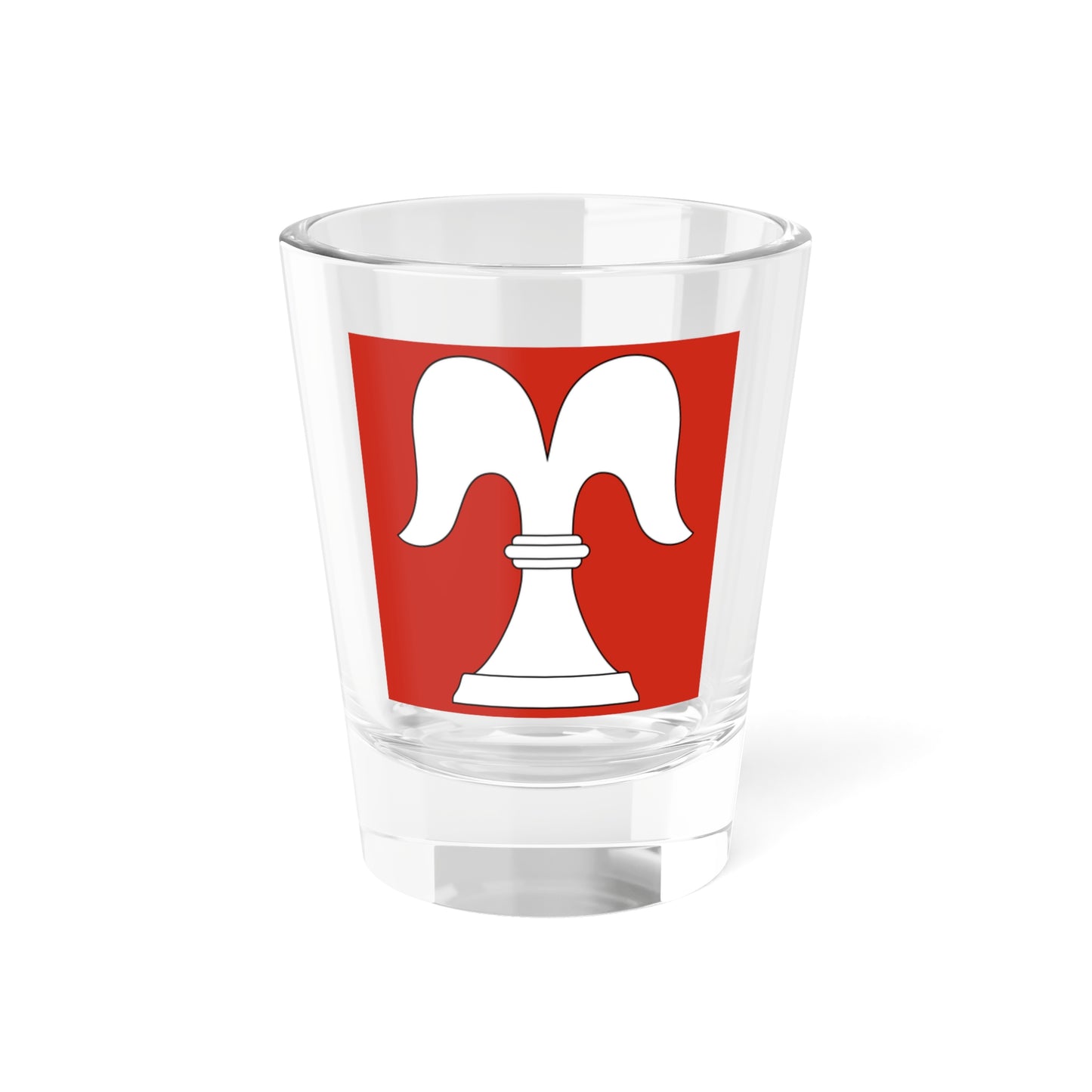 CHE Bisikon Flag (Switzerland) Shot Glass 1.5oz