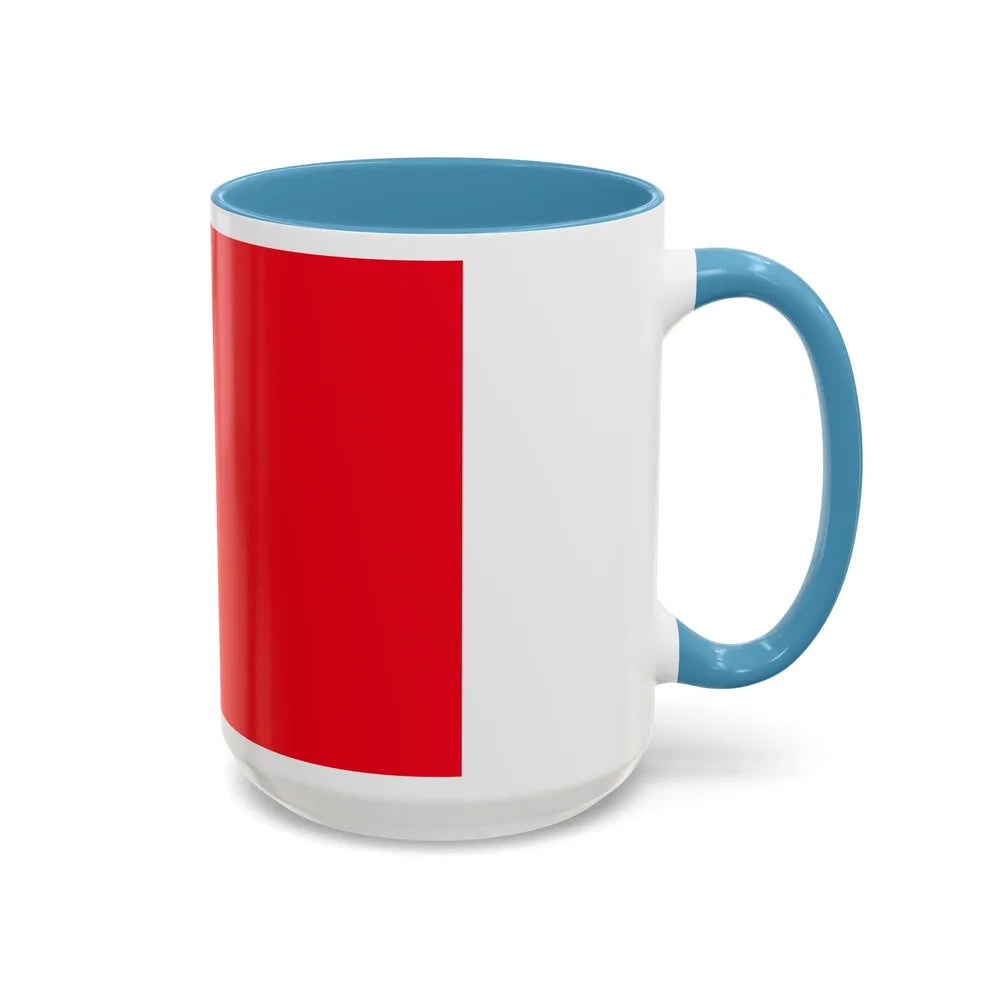 Flag of Bergamo Italy - Accent Coffee Mug-Go Mug Yourself