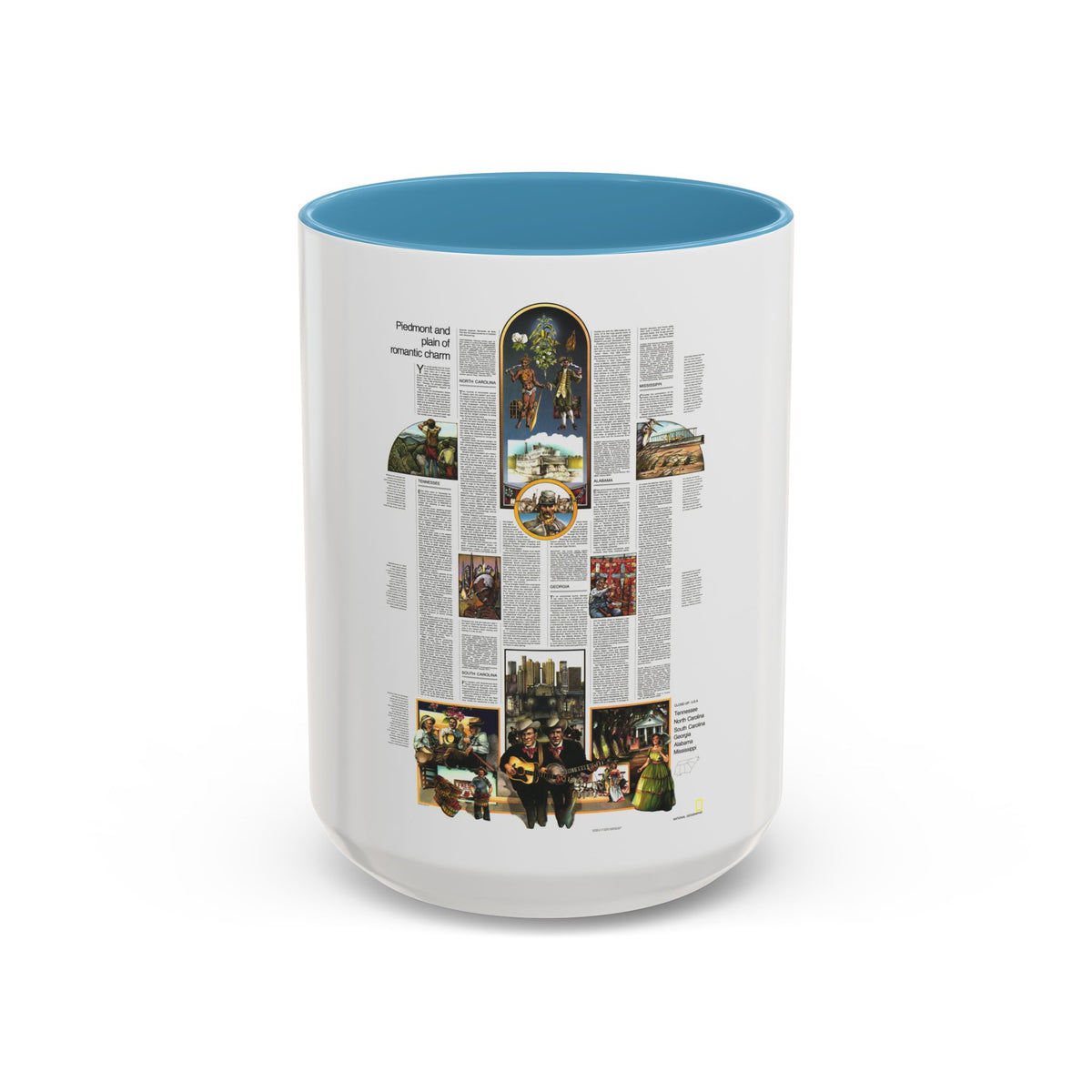 USA - Southeast 2 (1975) (Map) Accent Coffee Mug