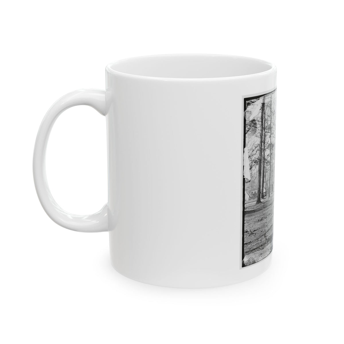 Chapin's Bluff, Virginia (Vicinity). Soldier's Quarters At Chapin's Farm (U.S. Civil War) White Coffee Mug