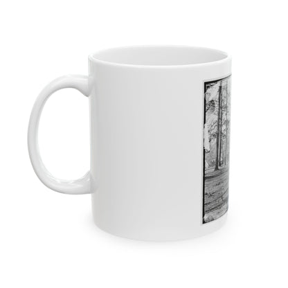 Chapin's Bluff, Virginia (Vicinity). Soldier's Quarters At Chapin's Farm (U.S. Civil War) White Coffee Mug
