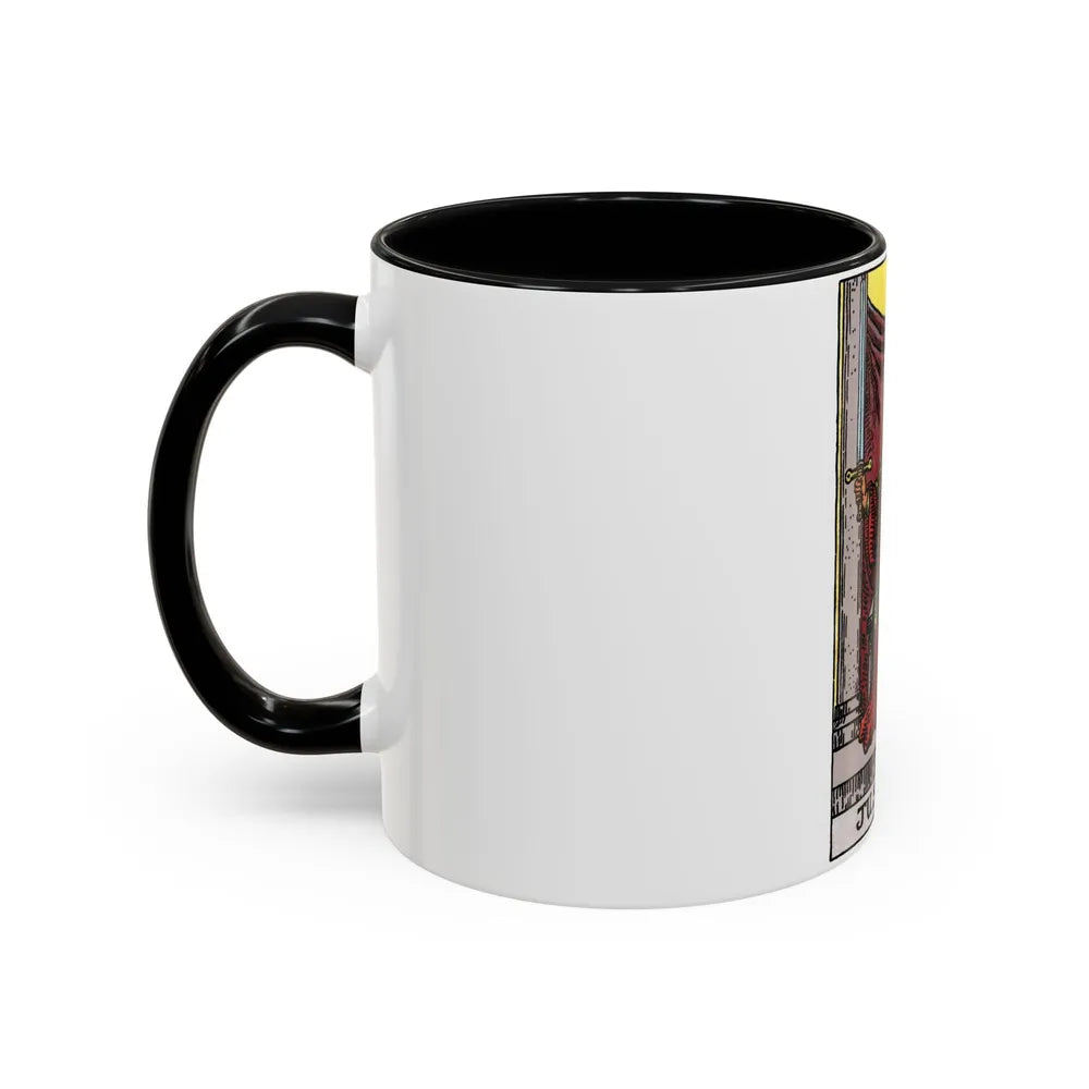 Justice (Tarot Card) Accent Coffee Mug-Go Mug Yourself