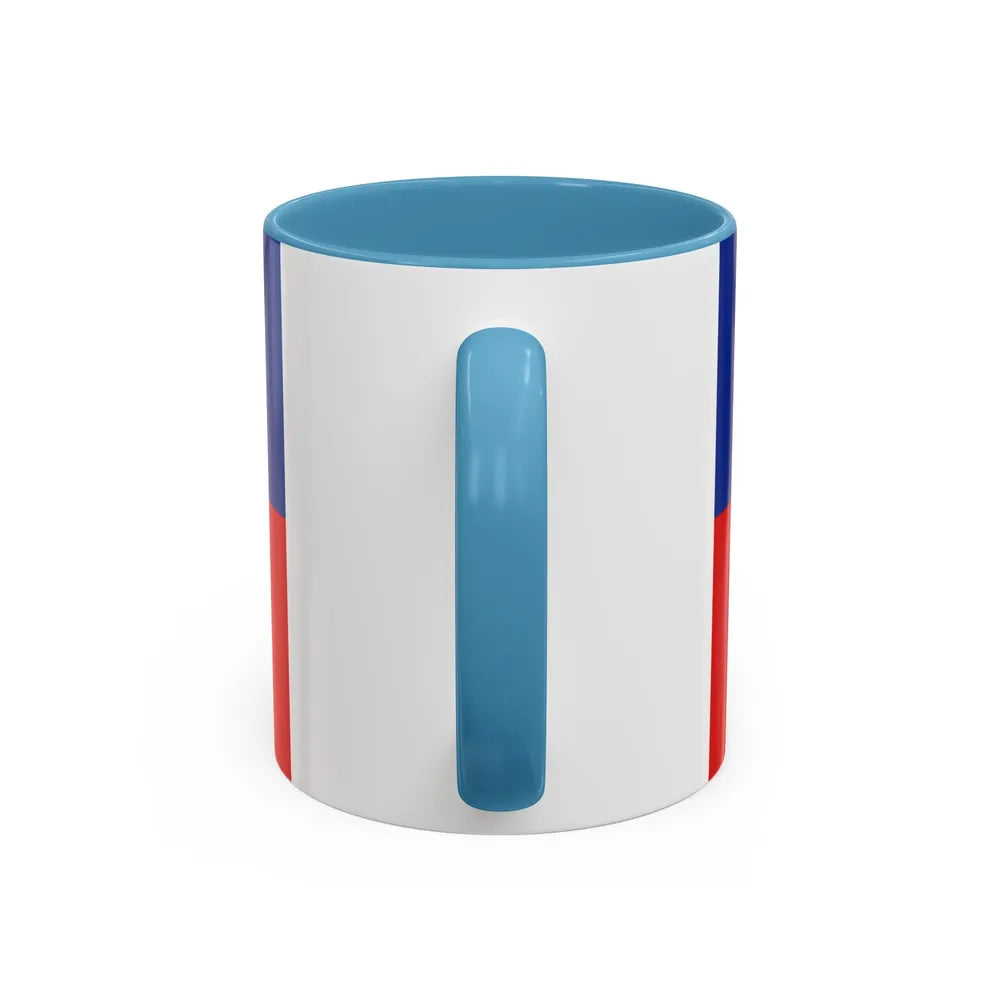 Flag of Gliwice Poland - Accent Coffee Mug-Go Mug Yourself