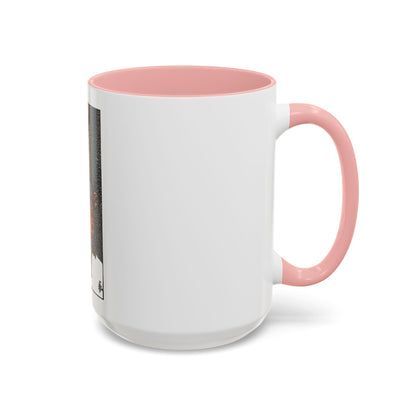 The 5 of Pentacles (Tarot Card) Accent Coffee Mug