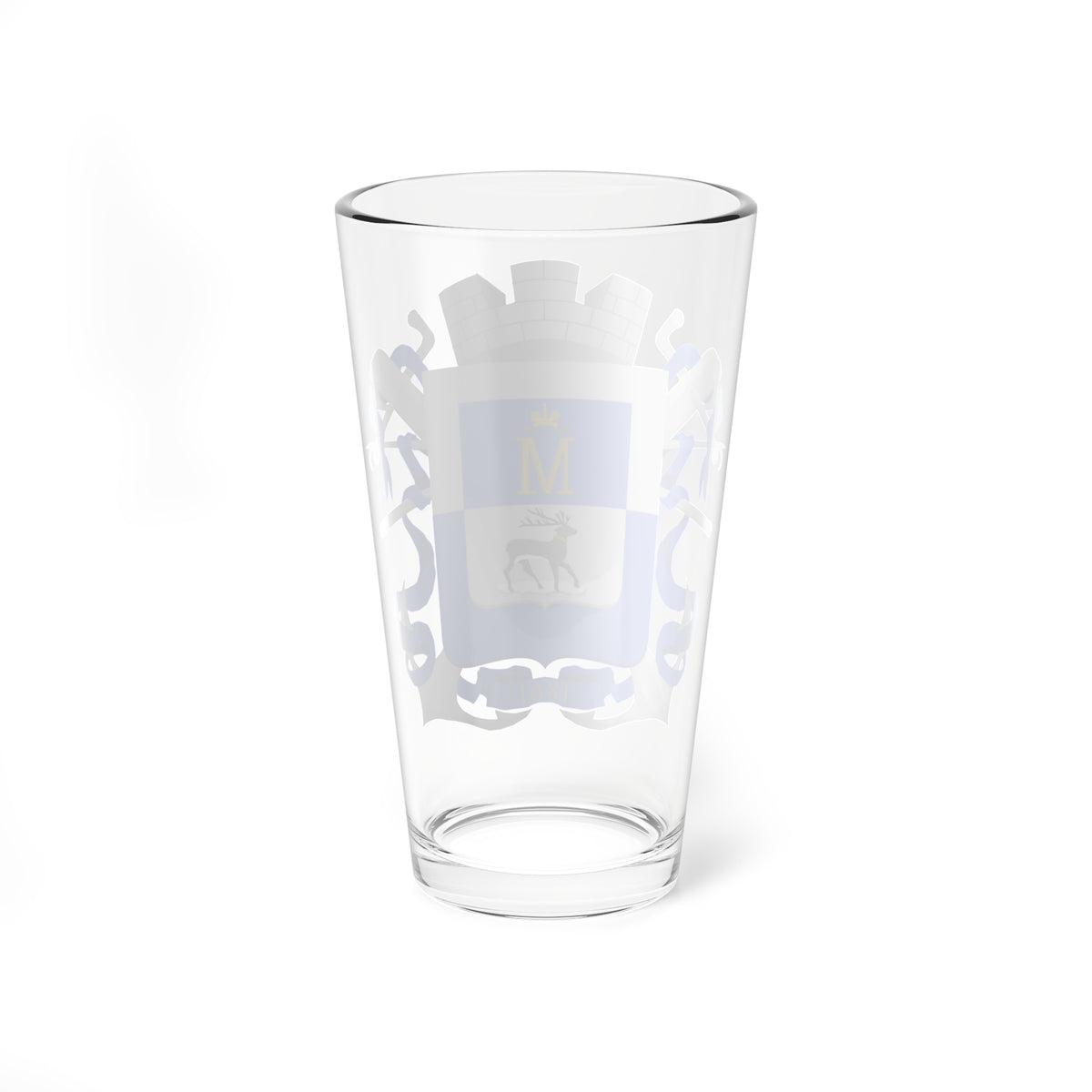 Mariehamn coat of arms 1881 (Finland) (Coat of Arms) Pint Glass 16oz