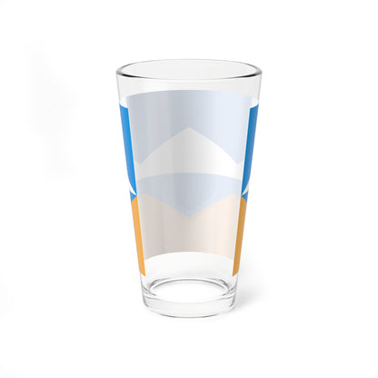 Flag of Satka Chelyabinsk oblast (Russia) Pint Glass 16oz